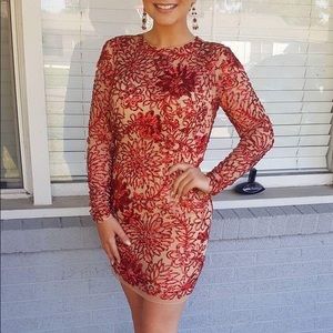 Red Sherri Hill homecoming dress